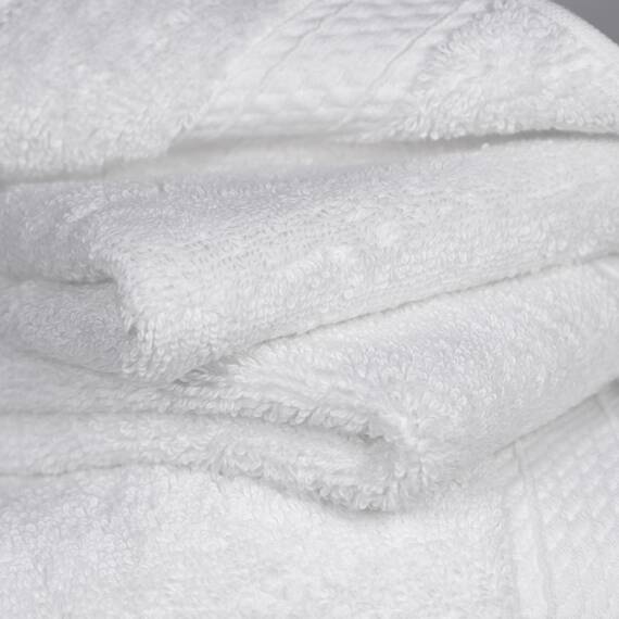 Superior - 6-teiliges Handtuchset, 900 Gramm, Baumwolle, weiß