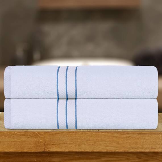 Superior Türkische Baumwolle, ultraplüschiges 2-teiliges Badetuch-Set, übergroße Handtücher für Erwachsene und Kinder, Hotel-Kollektion, flauschig weich, schnell trocknend, Essentials, Gäste-WC,