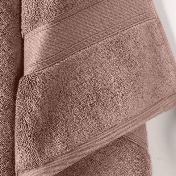 Superior Handtücher aus ägyptischer Baumwolle, 2er-Set, ultraweiche Handtücher, Dickes Plüsch, saugfähig, schwer, Gästebad, Hotel, Spa, Pool, Badezimmer, Duschbasics, lila (Gedämpftes Mauve)