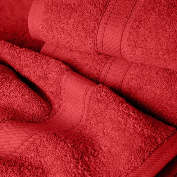 Superior 900 Madison TS Handtuch-Set, Baumwolle, Rot/Ausflug, einfarbig (Getaway Solids), 6 Piece Towel