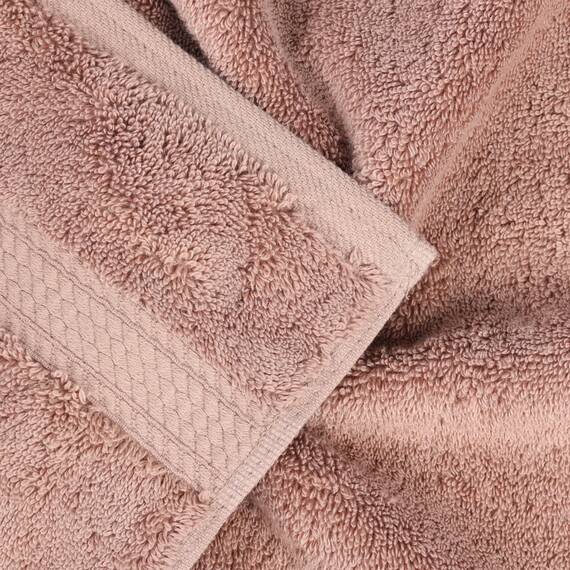 Superior Handtücher aus ägyptischer Baumwolle, 4er-Set, ultraweiche Handtücher, Dickes Plüsch, saugfähig, schwer, Gästebad, Hotel, Spa, Badezimmer, Duschbasics, lila (Gedämpftes Mauve)