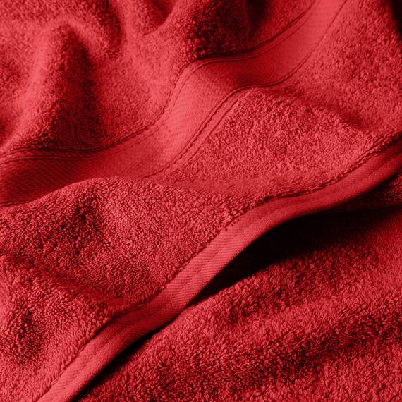 Superior 900 Madison TS Handtuch-Set, Baumwolle, Rot/Ausflug, einfarbig (Getaway Solids), 6 Piece Towel