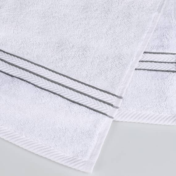 Superior Handtuch-Set, türkische Baumwolle, ideal für Hauptbad, Gäste-WC oder Strand, Ultra-Plüsch, Set beinhaltet: 8 Stück, Gesichts-/Waschlappen, Handtücher, Badetücher, Anthrazit