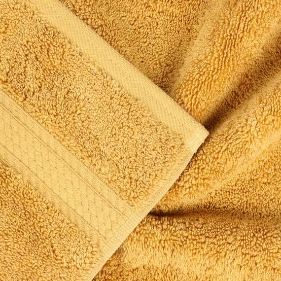 Superior 9-teiliges Handtuch-Set, ägyptische Baumwolle, 3 Badetücher, 3 Handtücher, 3 Gesichtshandtücher/Waschlappen, schwer, ultraweiche Handtücher, Dicker Plüsch, Gästebad, Spa, Hotelbad, Gold
