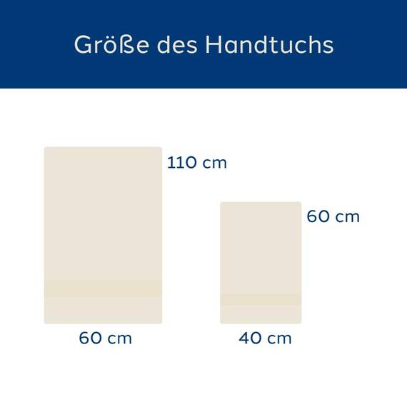 Caleffi - 2-teiliges Handtuchset 100% Baumwolle Frottee – 1 Handtuch 50x100 cm + 1 Gästetuch 40x60 cm, Weich & Saugfähig