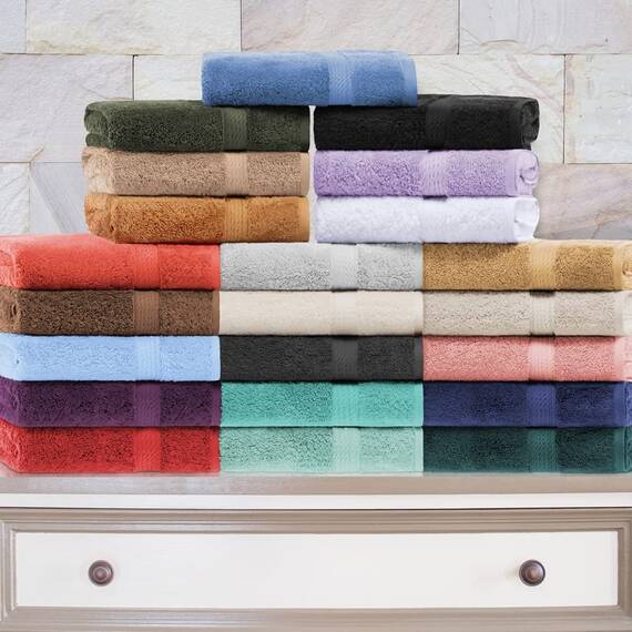 Superior - 3-teiliges Handtuchset, Baumwolle, rot, 900 Gramm