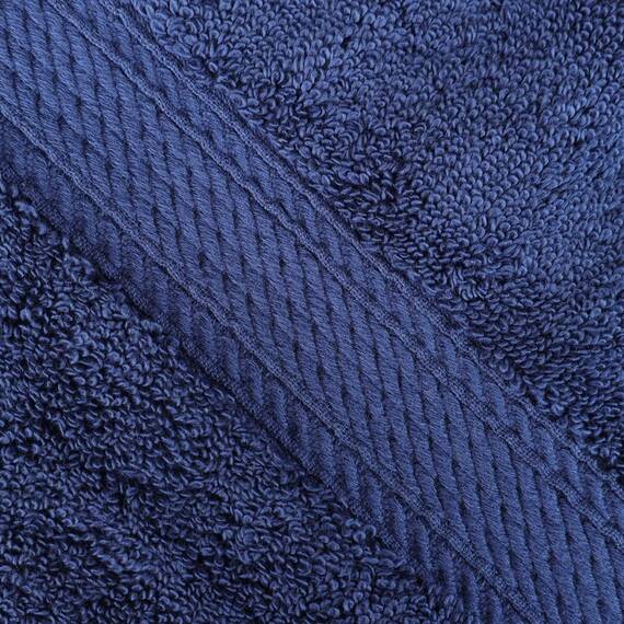 Superior - 3-teiliges Handtuchset aus Baumwolle, 900 Gramm, Marineblau