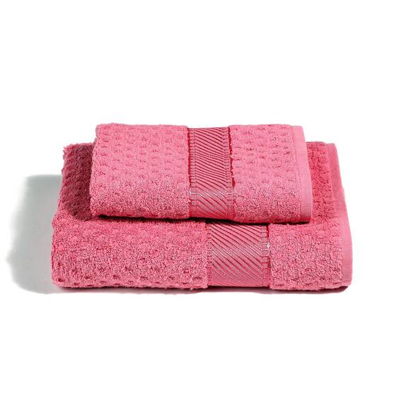 Caleffi - 2-teiliges Handtuchset 100% Baumwolle Frottee – 1 Handtuch 50x100 cm + 1 Gästetuch 40x60 cm, Weich & Saugfähig