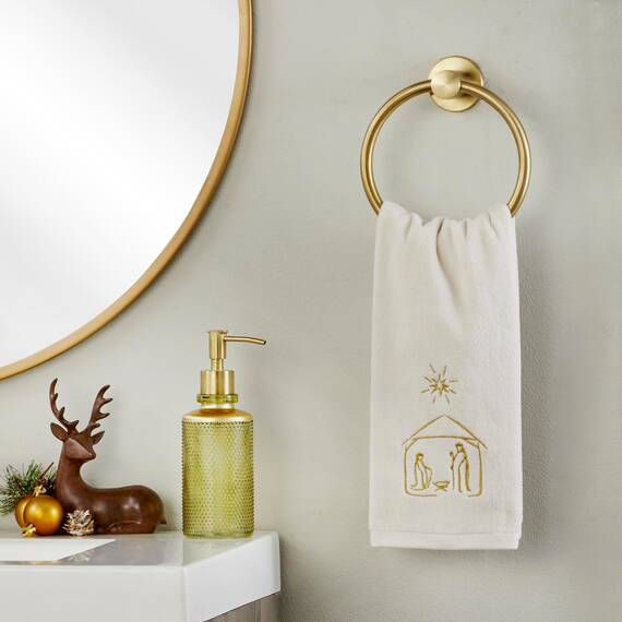 SKL Home Handtuch mit Krippenmotiv, 2 Stück
