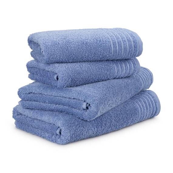 Möve Handtuchset New Classic 4-TLG Handtücher - 2X 50x100cm + 2X 67x140cm, 100% Baumwolle, Cornflower