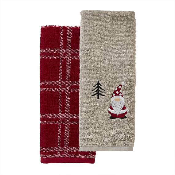 SKL Home GNOME Holiday (Skl) Handtuch (2er-Pack), Taubengrau