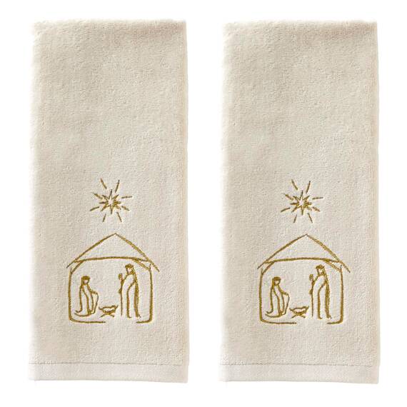 SKL Home Handtuch mit Krippenmotiv, 2 Stück