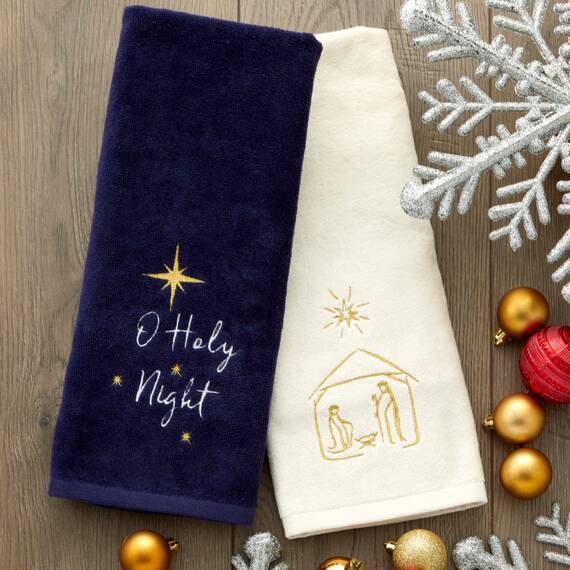 SKL Home Handtuch mit Krippenmotiv, 2 Stück