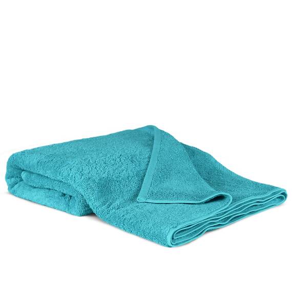 Chakir Turkish Linens 100% Baumwolle Premium türkische Handtücher für Badezimmer | 101 x 203 cm (1 Stück übergroße Badetuch, Aqua)