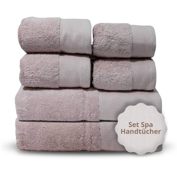 casaviva – Handtücher Set 100% Hochwertige Baumwolle 750 g/m², Oeko-Tex Badehandtücher, extra kuschelig und saugfähig - 6-teiliges Handtuchset - Reines Pink