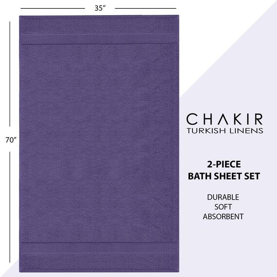 Chakir Turkish Linens, Türkische Badetücher aus 100% Baumwolle, hochwertig, 88,9 x 178,8 cm, Pflaume