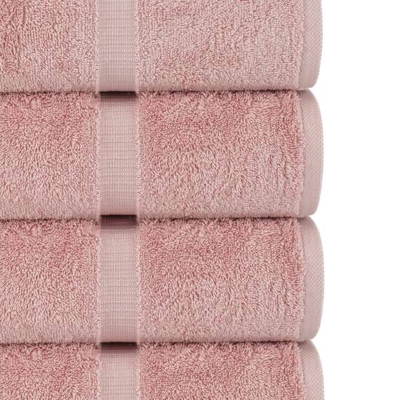 Chakir Turkish Linens | Hotel- & Spa-Qualität 100% Baumwolle Premium türkische Handtücher | weich und saugfähig (4-teilige Badetücher, Rosa)