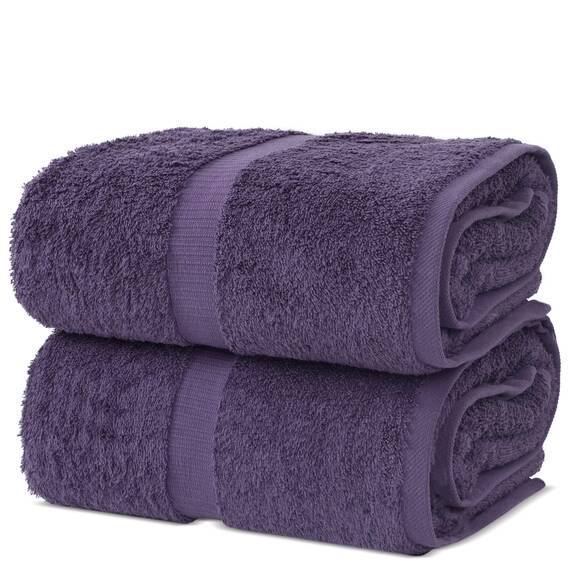 Chakir Turkish Linens, Türkische Badetücher aus 100% Baumwolle, hochwertig, 88,9 x 178,8 cm, Pflaume