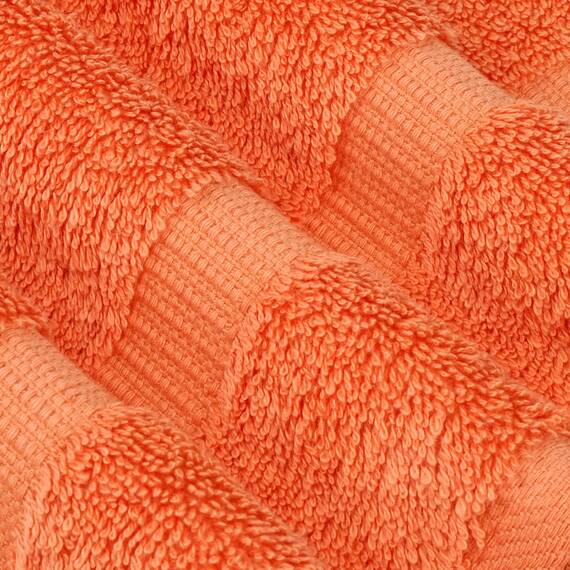 Chakir Turkish Linens Hochwertige türkische Handtücher für das Badezimmer, Badetuch aus 100% Baumwolle, 68 x 137 cm, 4-teilig, Koralle