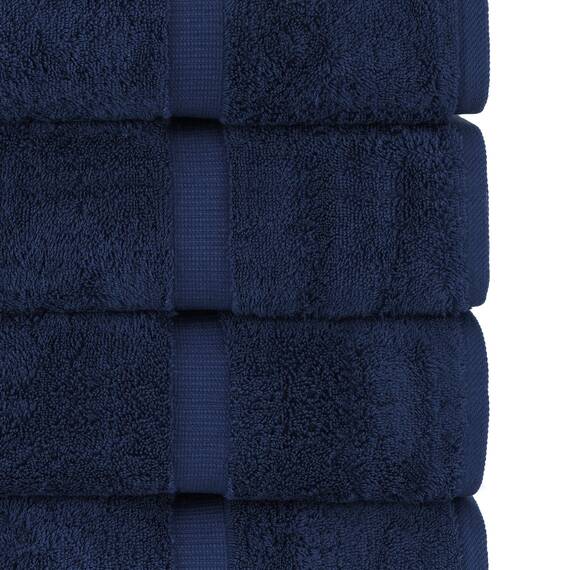 Chakir Turkish Linens Hotel & Spa Qualität, Premium Baumwolle türkische Handtücher (89,9 x 178,8 cm, Jumbo-Badetücher, Marineblau)