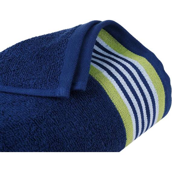 Casa Copenhagen 6-teiliges Handtuch-Set, Kalifornienblau + Kaliforniengrün, 550g/m², 2Badetücher, 2Handtücher, 2Waschlappen aus weicher ägyptischer Baumwolle für Badezimmer, Küche und Dusche
