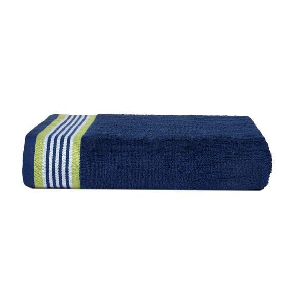 Casa Copenhagen 2-teiliges XL-Designer Badetuch-Set aus 100% ägyptischer Baumwolle Kalifornienblau–Kaliforniengrün, 90x180 cm Badetücher für das Badezimmer (perfekte Geschenkset für Damen & Herren)