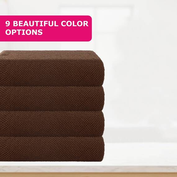 Casa Copenhagen 4-teiliges Geschenkset XL Designer Handtüchern aus 100% ägyptischer Baumwolle-Toffee, 70x140 cm, 4Badetücher für Badezimmer (perfekte Geschenkset für Damen & Herren)