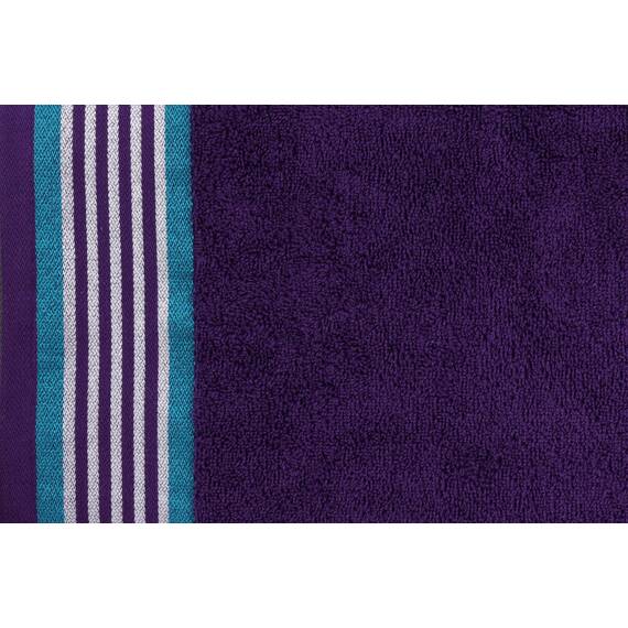 Casa Copenhagen He & She 4 teiliges Badetücher Set - Violett–Indigo–Blaugrün, 550 g/m², 4 teiliges Badetücher, Baumwolle Handtüchern Rau und zäh Einsatz, Geschenkset für Badezimmer