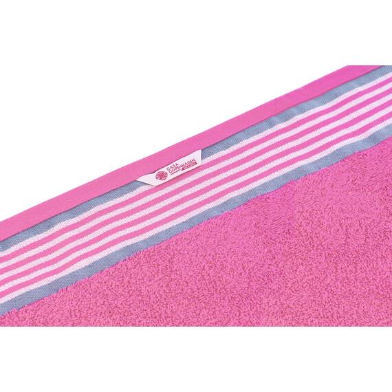 Casa Copenhagen He & She 4 teiliges Badetücher Set - Staubblau–Rosa, 550 g/m², 4 teiliges Badetücher, Baumwolle Handtüchern Rau und zäh Einsatz, Geschenkset für Badezimmer