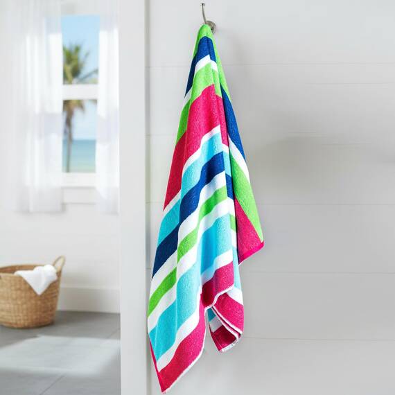 Casa Copenhagen Monaco Handtücher 4-Stück Geschenkset aus – Regenbogenrosa, 75x150 cm extragroße Pooltüchern 100% Baumwolle (perfekte Sommer Geschenkset für Damen & Herren)