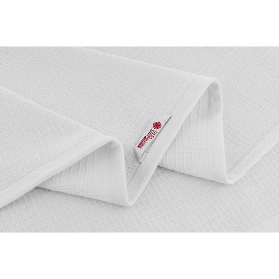 Casa Copenhagen Waffle 4-teiliges Geschenkset XL Designer Handtüchern aus 100% ägyptischer Baumwolle- Weiß, 70x140 cm, 4Badetücher für Badezimmer (perfekte Geschenkset für Damen & Herren)