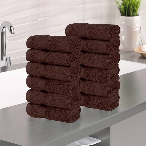 Superior Gesichtshandtuch/Waschlappen-Set aus Baumwolle, kleine Gesichtstücher, Spa, Hotel, Gäste, Zuhause, Badezimmer, Basics, Plüsch, weich, saugfähig, luxuriös, schnell trocknend, Zero Twist