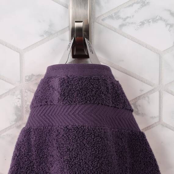 Superior - Kollektion, superweiches und saugfähiges Badetuchset, Baumwolle, traubenkernfarben, 2-er Set