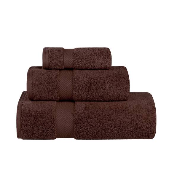 Superior - Kollektion, superweiches und saugfähiges Badetuchset, Baumwolle, espressofarben, 2-er Set