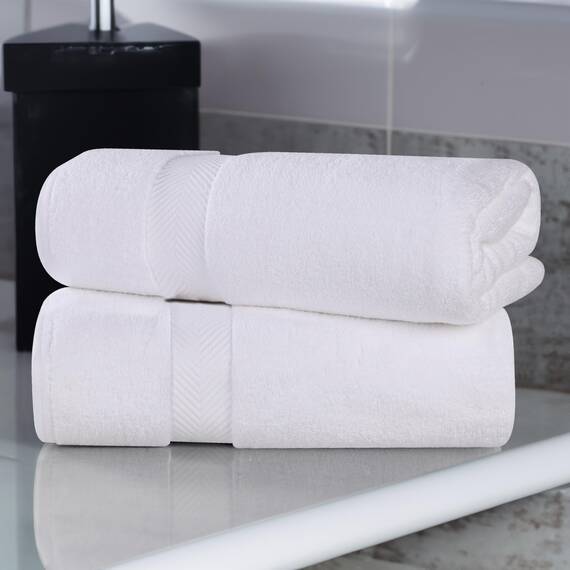Superior - Kollektion, superweiches und saugfähiges Handtuchset, Baumwolle, weiß, 3-teilig
