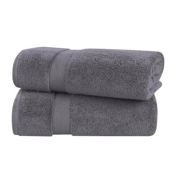Superior - Kollektion, superweiches und saugfähiges Handtuchset, Baumwolle, grau, 3-teilig