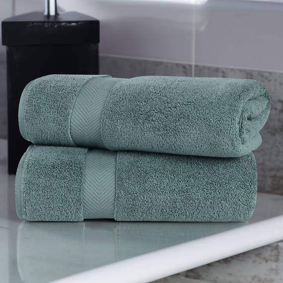 Superior - Kollektion, superweiches und saugfähiges Handtuchset, Baumwolle, jadefarben, 3-teilig