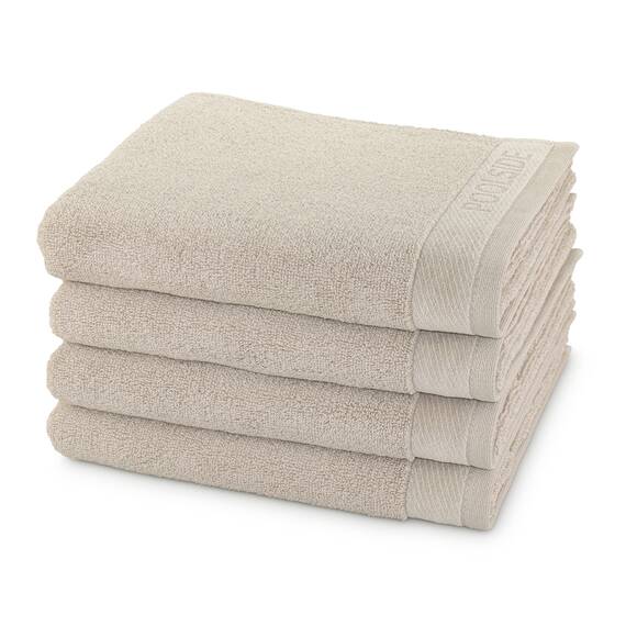 möve Poolside Handtuch-Set, 4 Handtücher 50 x 100 cm, Made in Germany, 100% Baumwolle, Cashmere