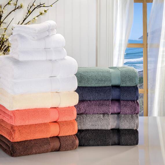 Superior - Kollektion, superweiches und saugfähiges Badehandtuchset, Baumwolle, weiß, 2-er Set