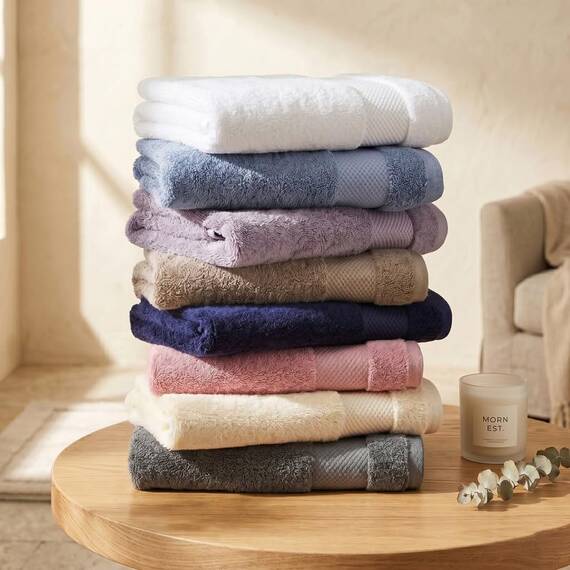 BIOWEAVES Waschlappen aus 100 % Bio-Baumwolle, 700 g/m², Plüsch, Premium-Waschlappen, 33 x 33 cm, GOTS-zertifiziert, perfekt für Zuhause und Badezimmer, Staubrosa, 12 Stück