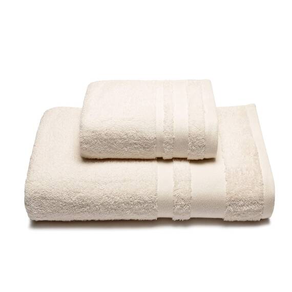 Caleffi - 2-teiliges Handtuchset 100% Baumwolle Frottee – 1 Handtuch 50x100 cm + 1 Gästetuch 40x60 cm, Weich & Saugfähig