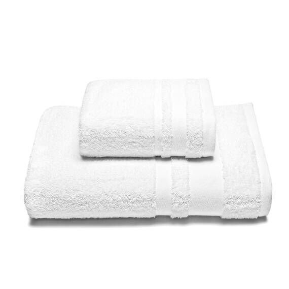 Caleffi - 2-teiliges Handtuchset 100% Baumwolle Frottee – 1 Handtuch 50x100 cm + 1 Gästetuch 40x60 cm, Weich & Saugfähig