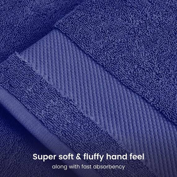 BIOWEAVES Waschlappen aus 100 % Bio-Baumwolle, 700 g/m², GOTS-zertifiziert, 33 x 33 cm, Marineblau, 12 Stück