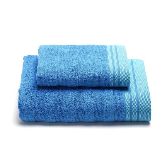 Caleffi - 2-teiliges Handtuchset 100% Baumwolle Frottee – 1 Handtuch 50x100 cm + 1 Gästetuch 40x60 cm, Weich & Saugfähig