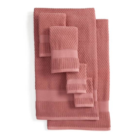 NY Loft Handtuch-Set aus 100 % Baumwolle, 6-teilig, super weich und saugfähig, schnell trocknend, 2 Badetücher, 2 Handtücher und 2 Waschlappen, strukturierte und strapazierfähige Baumwolle, dicke