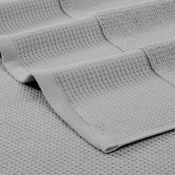 Modern Threads Waffelrippe 6-teiliges Handtuch-Set - Premium Baumwolle Badetücher, Ultra-saugfähig & weich, Elegante Waffelstruktur für Bad & Spa, Auster