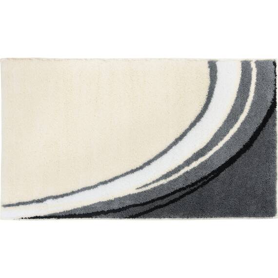 Erwin Müller Badematte Mykonos, Badteppich, Badvorleger rutschhemmend Natur Größe 50x80 cm - kuscheliger Hochflor, für Fußbodenheizung geeignet (weitere Farben, Größen)