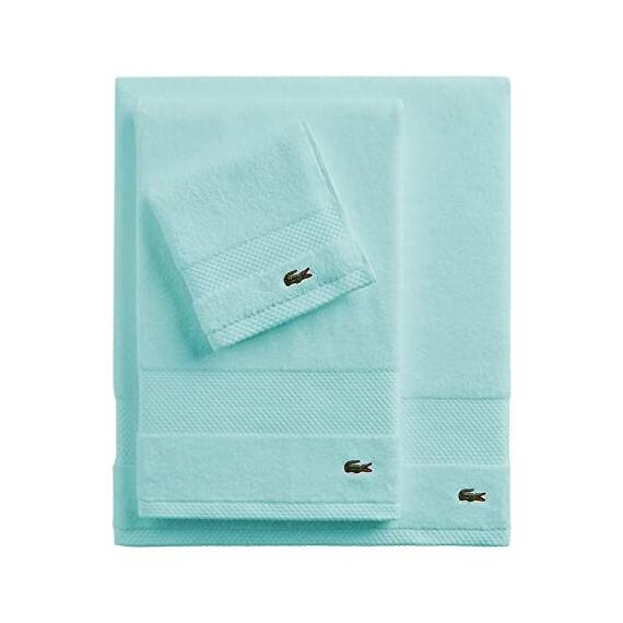 Lacoste Heritage-Supima-Baumwollduschtuch, Mint, XL, 88,9 x 177,8 cm