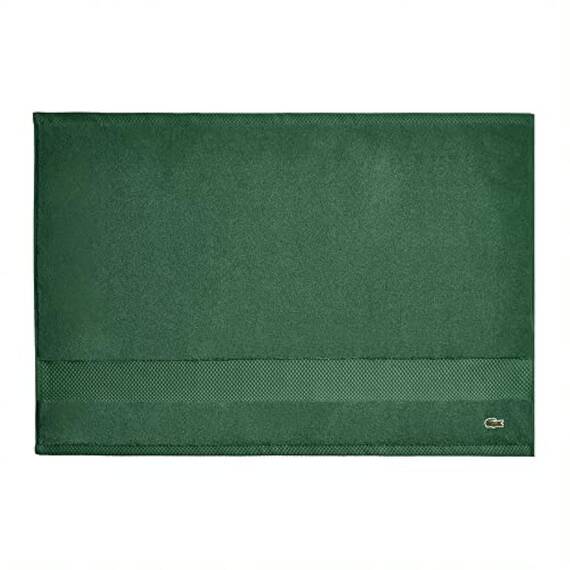 Lacoste Heritage Supima Baumwoll-Badematte, Krokodilgrün, 53,3 x 78,7 cm