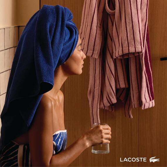 Lacoste Heritage Supima Badetuch, Formel 1, 88,9 x 177,8 cm